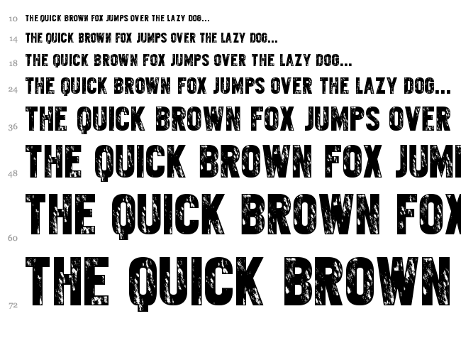 Variety killer font waterfall