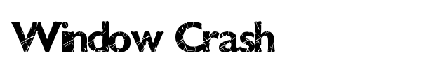 Window Crash font