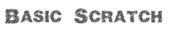 Basic Scratch font