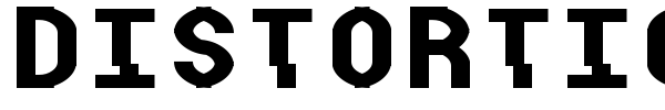 Distortion font preview