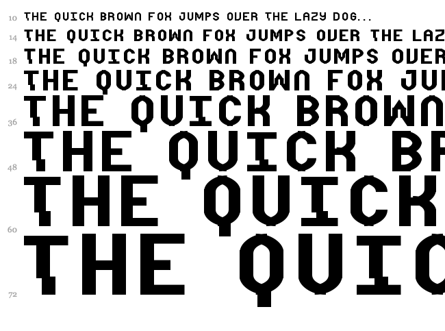 Distortion font waterfall
