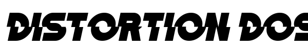 Distortion Dos Analogue font