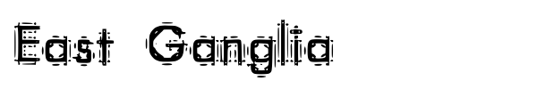 East Ganglia font