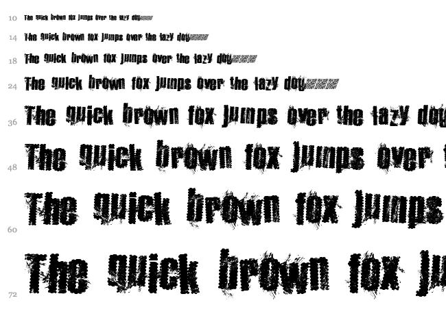 Hipster Bike font waterfall