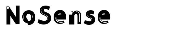 NoSense font