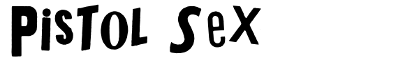 Pistol Sex font