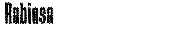 Rabiosa font