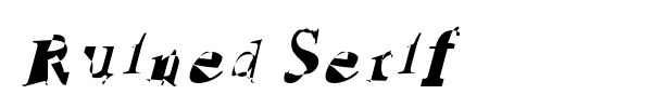 Ruined Serif font