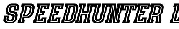 Speedhunter Line font