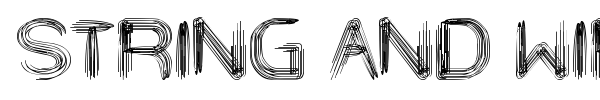 String and Wire font
