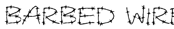 Barbed Wires font