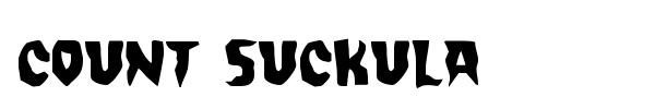 Count Suckula font preview