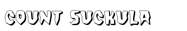 Count Suckula font preview