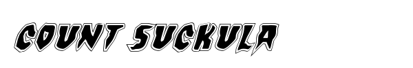 Count Suckula font preview