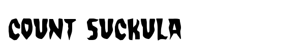 Count Suckula font preview
