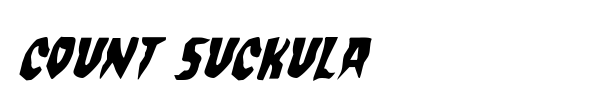Count Suckula font preview
