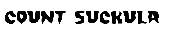 Count Suckula font preview