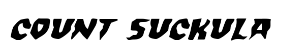 Count Suckula font preview
