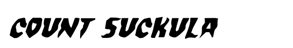 Count Suckula font preview