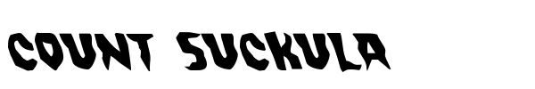 Count Suckula font preview