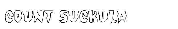 Count Suckula font preview
