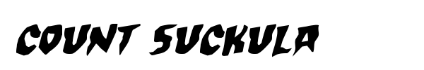 Count Suckula font preview