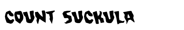Count Suckula font preview