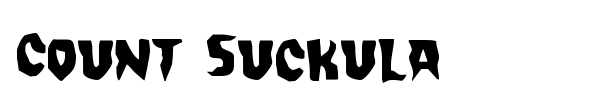 Count Suckula font preview