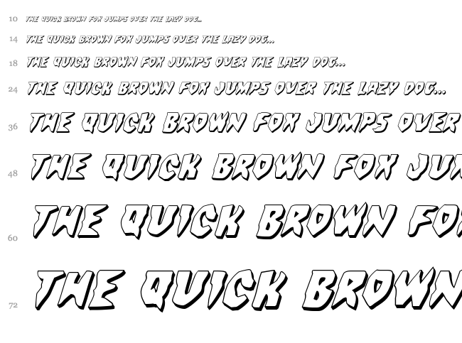 Count Suckula font waterfall