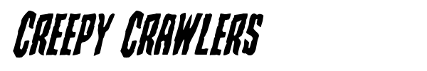 Creepy Crawlers font preview