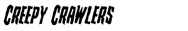 Creepy Crawlers font preview