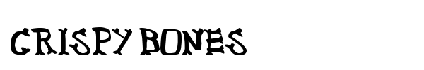 Crispy Bones font preview