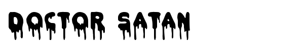 Doctor Satan font