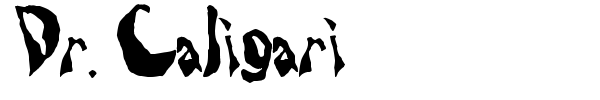 Dr. Caligari font