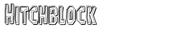Hitchblock font preview