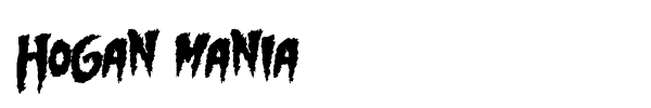 Hogan Mania font