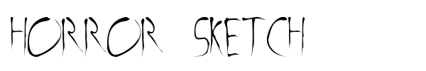 Horror Sketch font