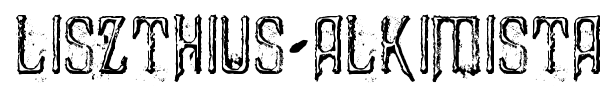 Liszthius-Alkimista font
