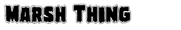 Marsh Thing font preview