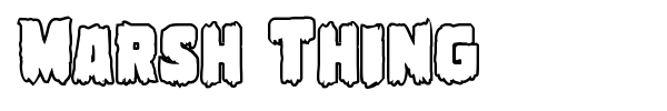 Marsh Thing font preview