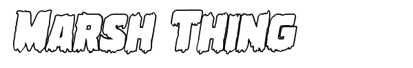 Marsh Thing font preview