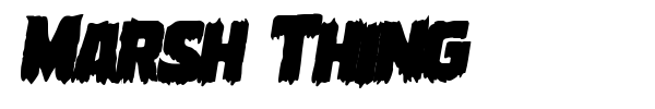 Marsh Thing font preview