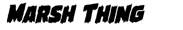 Marsh Thing font preview