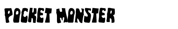 Pocket Monster font preview