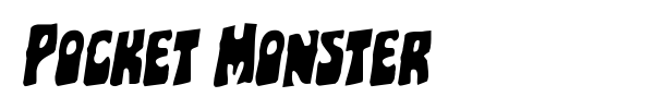 Pocket Monster font preview