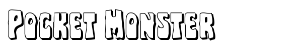 Pocket Monster font preview