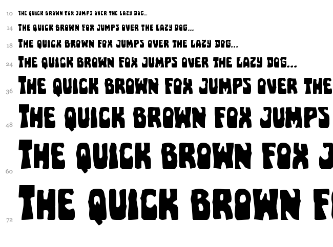 Pocket Monster font waterfall