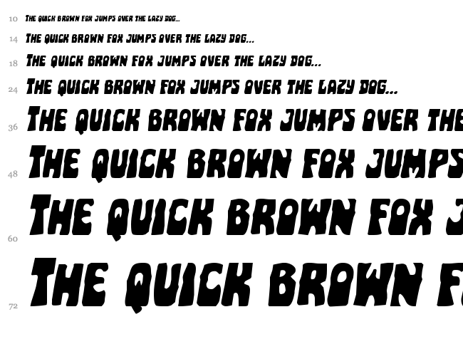 Pocket Monster font waterfall