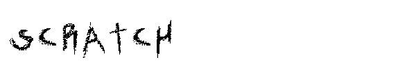 Scratch font
