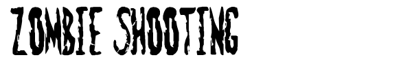 Zombie Shooting font